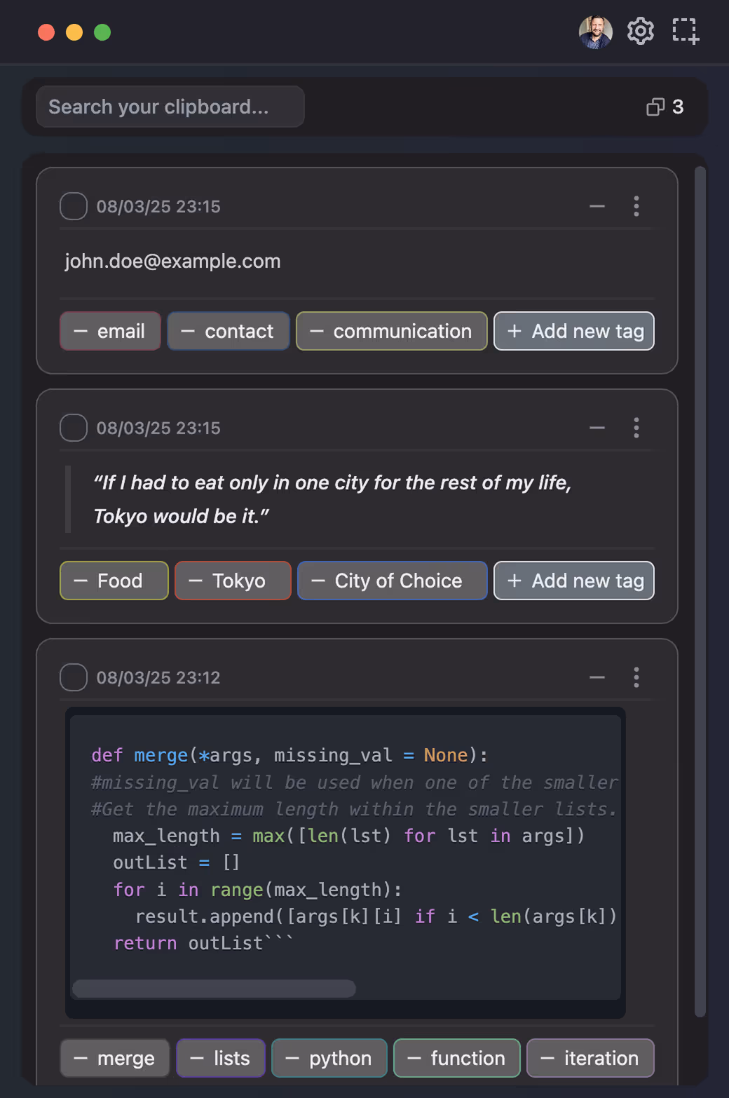 ClipBolt app screenshot